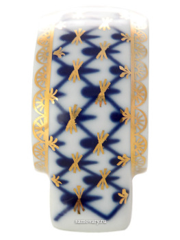 Фарфоровое кольцо для салфеток форма "Молодежная", рисунок "Кобальтовая сетка", Императорский фарфоровый завод