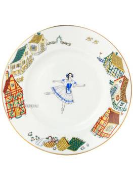 Комплект кофейный форма "Майская", рисунок "Балет Жизель", Императорский фарфоровый завод