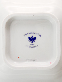 Салатник на 1 порцию, форма "Молодежная", рисунок "Кобальтовая сетка", Императорский фарфоровый завод