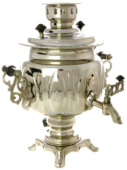 Самовар электрический 3 литра никелированный "Овал", арт. 110302