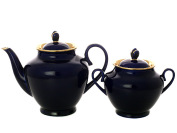 Сервиз чайный форма "Весенняя", рисунок "Ночь" 6/14, Императорский фарфоровый завод