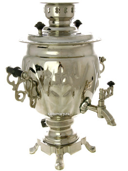 Электрический самовар 3 л никелированный "Желудь", арт. 110321