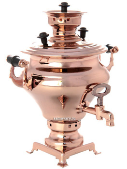 Сувенирный самовар угольный "Репка под медь"