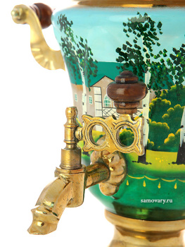 Электрический самовар 1,5 литра с художественной росписью "Ясная поляна", арт. 150477