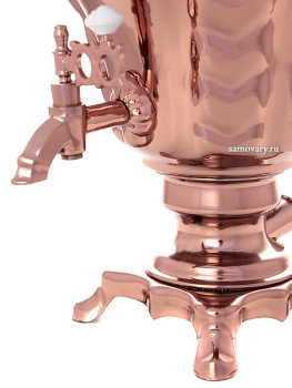 Электрический самовар 3 литра с медным покрытием "груша", арт. 130289