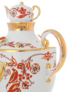 Фарфоровый винный набор из 3-х предметов форма "Веселый самовар" рисунок "Русские мотивы", Императорский фарфоровый завод