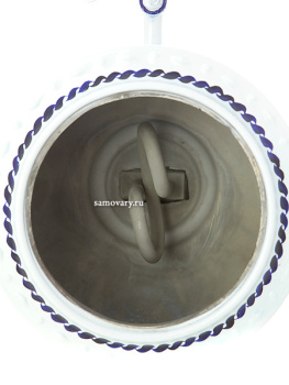 Электрический самовар 3 литра с художественной росписью "Гжель", "овал", арт. 150471