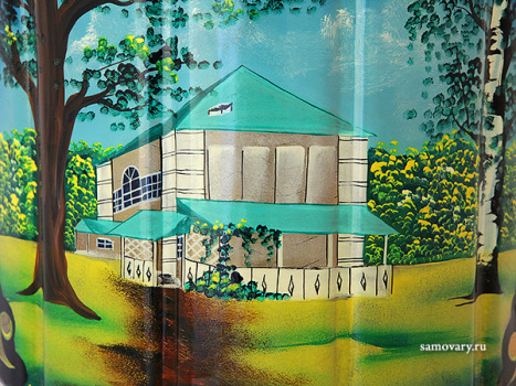 Набор самовар электрический 10 литров с художественной росписью "Ясная поляна", арт. 110248