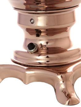 Электрический самовар 3 литра с медным покрытием "конус-тюльпан" с автоматическим отключением при закипании, арт. 110326к