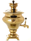 Сувенирный самовар угольный "Репка под золото"