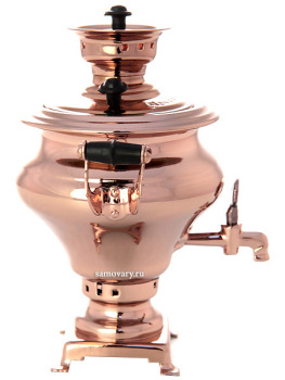 Сувенирный самовар угольный "Репка под медь"