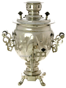 Электрический самовар 3 л никелированный "Желудь", арт. 110321