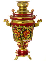 Электрический самовар 4 литра с художественной росписью "Кудрина", арт. 155602