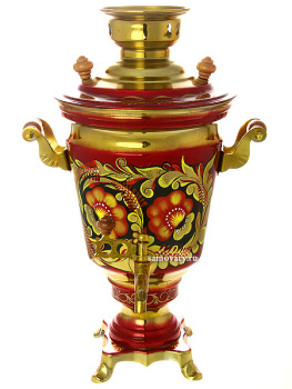 Электрический самовар 4 литра с художественной росписью "Кудрина", арт. 155602