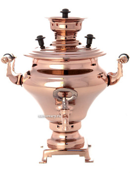 Сувенирный самовар угольный "Репка под медь"