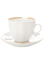 Кофейная чашка с блюдцем форма "Тюльпан" рисунок "Белоснежка", Императорский фарфоровый завод