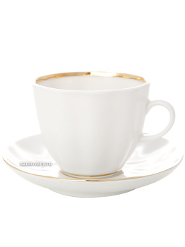 Кофейная чашка с блюдцем форма "Тюльпан" рисунок "Белоснежка", Императорский фарфоровый завод