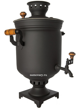 Угольный самовар 5 литров "Уголек" форма "цилиндр", арт. 220516