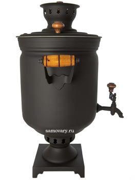 Угольный самовар 5 литров "Уголек" форма "цилиндр", арт. 220516