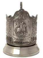 Никелированный подстаканник "Георгий Победоносец" Кольчугинский завод