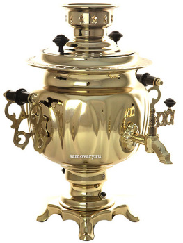 Электрический самовар 3 литра желтый "овал" с автоматическим отключением при закипании воды, арт. 120319к