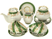 Чайный сервиз форма "Белый Лебедь" рисунок "Кружево" 6/15, Дулевский фарфор