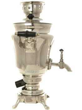 Электрический самовар 1,5 литра никелированный "тюльпан", арт.130204