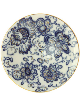 Ваза для фруктов 203 мм форма "Молодежная" рисунок "Поющий сад", Императорский фарфоровый завод