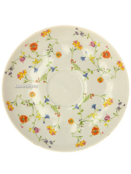 Чайный сервиз "Тюльпан" рисунок "Полевые цветы" 6/14 Дулевский фарфор