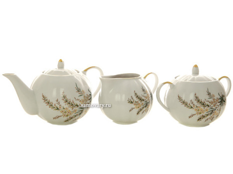 Дулевский чайный сервиз форма "Тюльпан" рисунок "Нина" 6/15