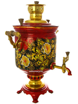 Электрический самовар 10 л с художественной росписью "Кудрина", арт. 121073