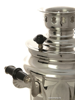 Электрический самовар 1,5 литра никелированный "тюльпан", арт.130204