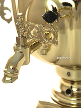 Электрический самовар 3 литра желтый "овал" с автоматическим отключением при закипании воды, арт. 120319к