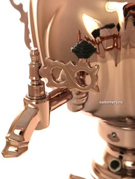 Электрический самовар 3 литра с медным покрытием "овал" с автоматическим отключением при закипании, арт. 131309к