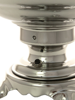 Электрический самовар 10 литров с никелированным покрытием "цилиндр" с автоматическим отключением при закипании, арт. 121040к