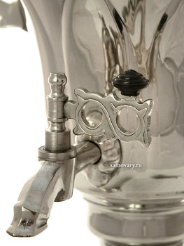 Электрический самовар 1,5 литра никелированный "тюльпан", арт.130204