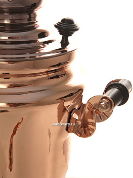 Электрический самовар 1,5 литра "тюльпан" с медным покрытием, арт. 110352