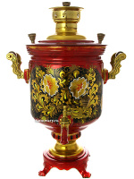 Электрический самовар 10 л с художественной росписью "Кудрина", арт. 121073