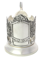 Посеребренный обезличенный подстаканник для гравировки