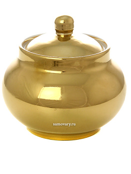 Сахарница керамическая "под золото"