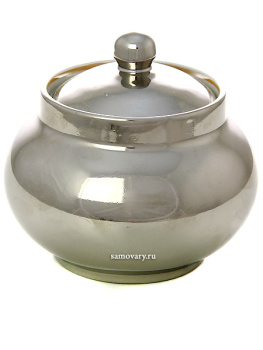 Сахарница керамическая "под серебро"