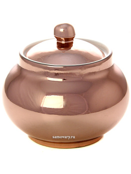 Сахарница керамическая "под медь"