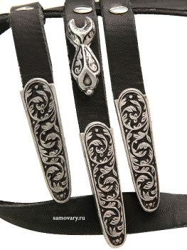 Пояс кавказский наборный с чернением