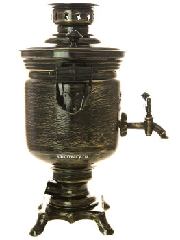 Электрический самовар в наборе 3 литра с художественной росписью "Золотые нити", арт. 130471