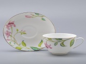 Чашка с блюдцем форма "Весеняя-2" рисунок "Сад мечты", Императорский фарфоровый завод