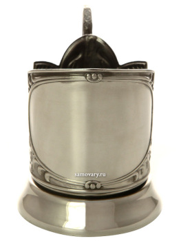 Никелированный подстаканник обезличенный (новая пластина) для нанесения уникальной гравировки Кольчугинский