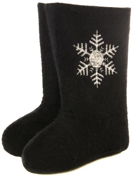 Валенки детские артикул 210В-76 крашеные с вышивкой