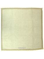 Салфетка серая с кружевом 50х50