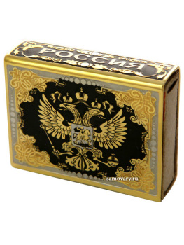 Футляр для спичек Златоуст "Герб РФ"