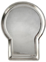 Поднос для самовара "Гитара гладкая" никелированный современного производства Кольчугино